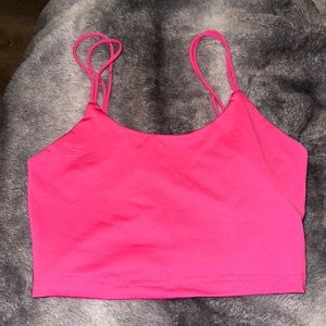 Pink crop top